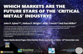 Which markets are the future stars of the critical metals industry - Sykes et al - Nov 2015 - Greenfields Research / Centre for Exploration Targeting / Curtin University / The University
