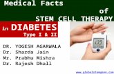 DIABETES  Type I & II , Stem cell therapy , Dr. Sharda Jain