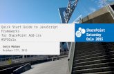 Quick start guide to java script frameworks for sharepoint add ins oslo