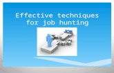 Eeffective techniques for job hunting