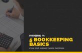 Bookkeeping 101: 5 Bookkeeping Basics