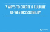 7 Ways to Create a Culture of Web Accessibility