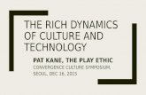 The Rich Dynamics of Culture and Technology - Pat Kane, The Play Ethic