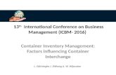 Container Inventory Management: Factors influencing Container Interchange
