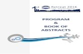 Program & Abstract Book: First ESACT Frontiers Retreat, 22-26th October, 2016 (Lyon, France)