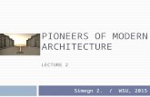 Pioneers of modern architecture
