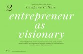 Company Culture 2: Entrepreneur as Visionary