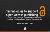 Technologies to support open access publishing