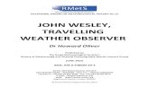 JOHN WESLEY, TRAVELLING WEATHER OBSERVER Dr Howard ...