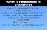 Modernism in a Literature.