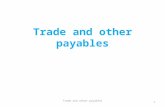 Trade and other payables