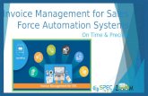 On Time & Precise – Invoice Management for Sales Force Automation Systems