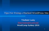 Tips for Fixing A Hacked WordPress Site - Vlad Lasky