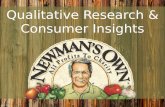 Newman's Own Qualitative Research and Consumer Insights