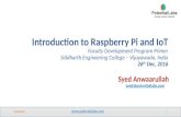 Introduction to Raspberry Pi and IoT - Faculty Development Program Primer