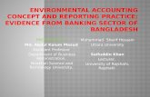 ENVIRONMENTAL ACCOUNTING CONCEPT AND REPORTING PRACTICE