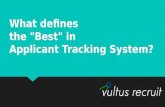 What defines the best in applicant tracking system