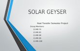 Design, Calculation and ANSYS analysis of a solar geyser made using plastic bottles