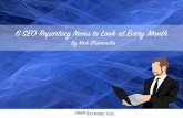 6 SEO Reporting Items to Look at Every Month by Nick Stamoulis (Created by SmartKeywordTool.com)