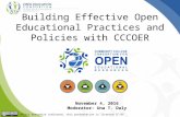 Building Effective Policies and Practices at Community Colleges with CCCOER