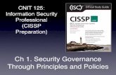 CISSP Prep: Ch 1: Security Governance Through Principles and Policies