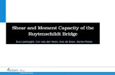 Shear and moment capacity of the Ruytenschildt Bridge