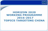 Open calls with topics targeting china 2016-2017 update May 2016