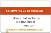 Presentation of Solid Works CAD Software User Interface (UI) Explained