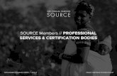 SOURCE Members - Certifiers, Consultants, Professional Services