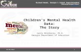 Children's Mental Health Data: The Story
