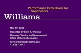 Performance evaluations for supervisors