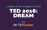 Leadership Insights From TED 2016: Dream