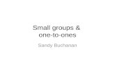 Teaching small groups and one-to-ones