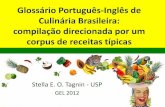 TAGNIN, S. E. O. . Glossário Português-Inglês de Culinária ...