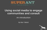 Using social media to engage communities and consult