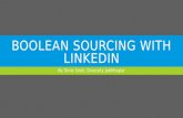 Boolean sourcing with LinkedIn