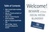 Beware of these social media blunders