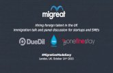 Migreat UK Immigration WeWork Event Presentation October 2015