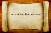 Why storytelling matters!!