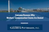 Why Workers' Comp Claims Are Denied