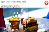 Open a Fast Food in Hong Kong