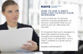 How to use a SWOT analysis to pass your interview