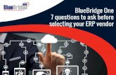 7 questions to ask before selecting your ERP vendor