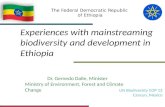 Presentation by Ethiopia - experiences with mainstreaming biodiversity and development in Ethiopia