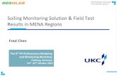 Soiling monitoring solution & field test results in MENA regions
