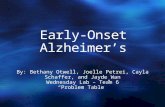 Early-Onset Alzheimer's Presentation