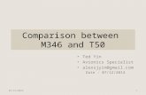 Comparison between m346 and t50 final-by ted