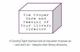 Proper Care and Feeding of Your Library Director FINAL