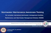Contractor Awareness Training Stormwater Facilities Introduction 2016