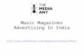 Music Magazines Advertising In India